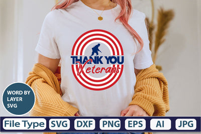 Thank You Veterans SVG Cut File SVG DesignPlante 503 