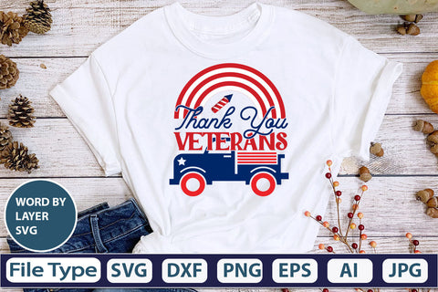 Thank You Veterans SVG Cut File SVG DesignPlante 503 