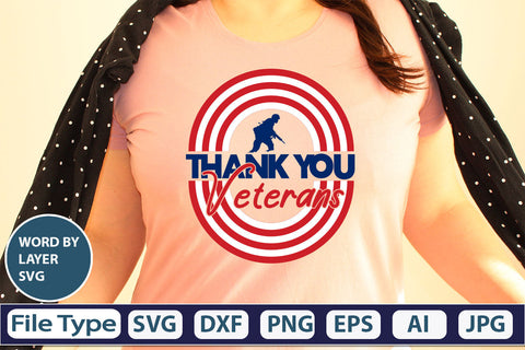 Thank You Veterans SVG Cut File SVG DesignPlante 503 
