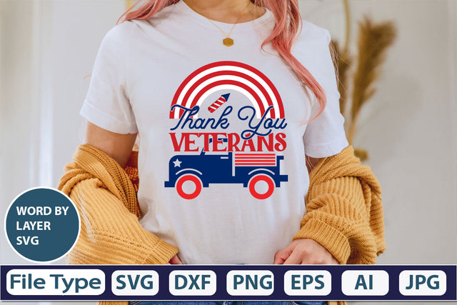 Thank You Veterans SVG Cut File SVG DesignPlante 503 