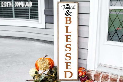 Thankful and blessed porch svg, Thanksgiving day porch svg, Thanks giving porch svg SVG Isabella Machell 
