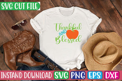 Thankful and Blessed SVG Cut File SVG Studio Innate 