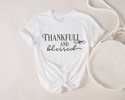 Thankful and Blessed SVG, Thanksgiving Svg, Blessed Svg, Fall SVG, Fall Sign svg, Home Decor, Autumn Svg, Cut File Cricut, Silhouette, PNG SVG Fauz 