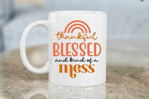 Thankful blessed and SVG Design SVG Regulrcrative 