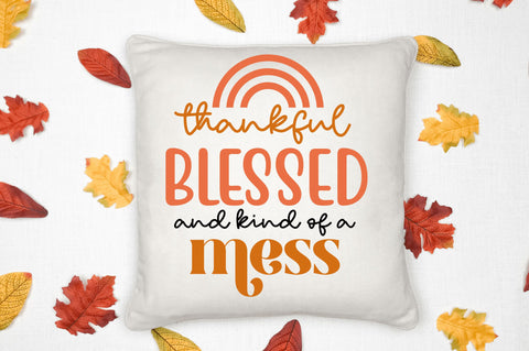 Thankful blessed and SVG Design SVG Regulrcrative 