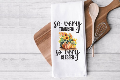 Thankful Blessed Thanksgiving Towel Sublimation Sublimation Jagonath Roy 