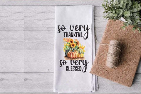 Thankful Blessed Thanksgiving Towel Sublimation Sublimation Jagonath Roy 