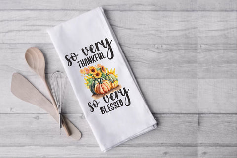 Thankful Blessed Thanksgiving Towel Sublimation Sublimation Jagonath Roy 