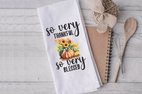 Thankful Blessed Thanksgiving Towel Sublimation Sublimation Jagonath Roy 