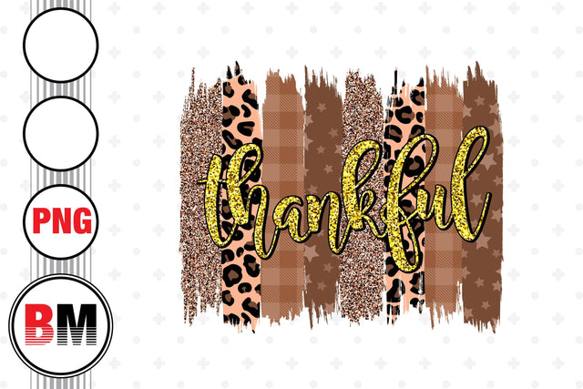 Thankful Brush Fall PNG Files Sublimation BMDesign 