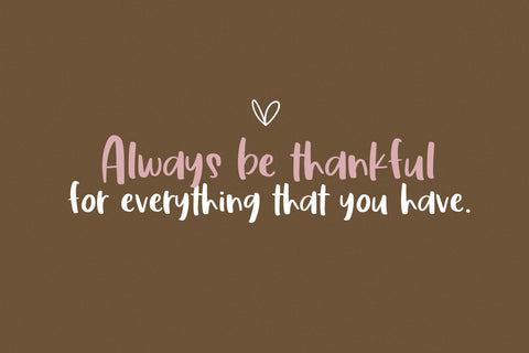 Thankful - Cute Handwritten Font Font KA Designs 