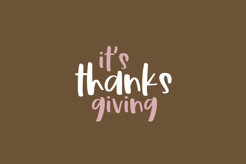 Thankful - Cute Handwritten Font - So Fontsy