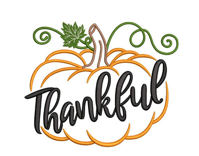 Thankful Embroidery Design, 3 sizes, Instant Download Embroidery/Applique DESIGNS Nino Nadaraia 
