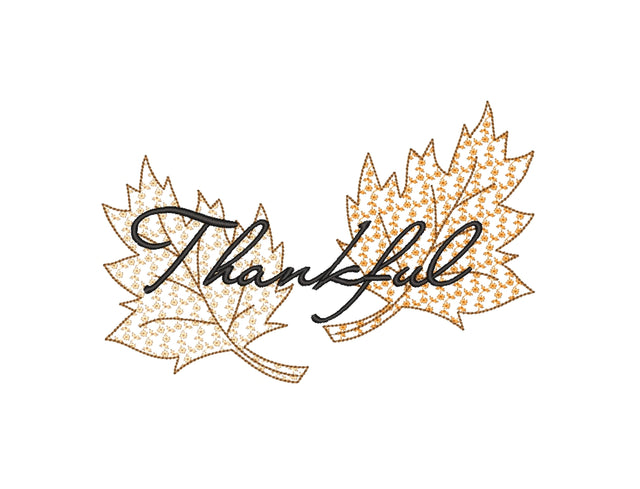 Thankful Embroidery Design Embroidery/Applique DESIGNS Nino Nadaraia 