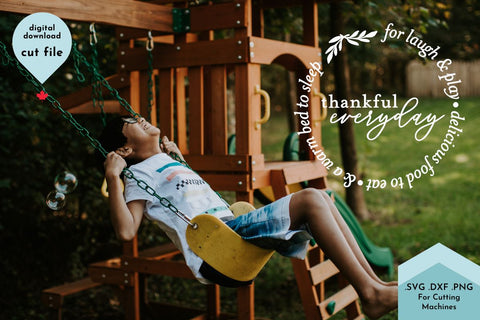 Thankful Everyday - Gratitude Sign SVG Cut File SVG Lettershapes 