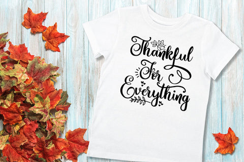 Thankful for Everything I Thanksgiving Decor SVG I Fall Sign SVG Happy Printables Club 
