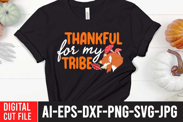 Thankful For My Tribe SVG Cut File SVG BlackCatsMedia 