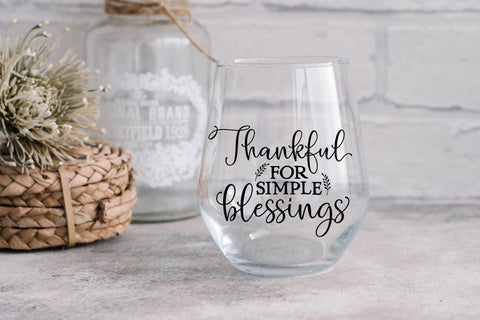 Thankful For Simple Blessings SVG SVG Pickled Thistle Creative 