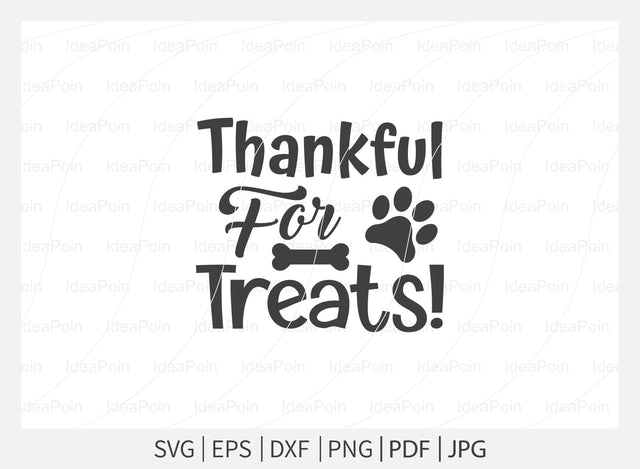 Thankful for treats! ‍Svg, Thanksgiving Dog Bandana Designs, Thanksgiving Dog Svg, Dog Halloween svg, Thanksgiving SVG Design, Thanksgiving SVG, Dog SVG, Dog png SVG Dinvect 