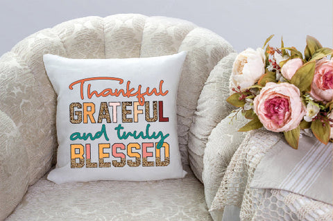 thankful grateful and truly blessed Sublimation Sublimation Creativeart88 