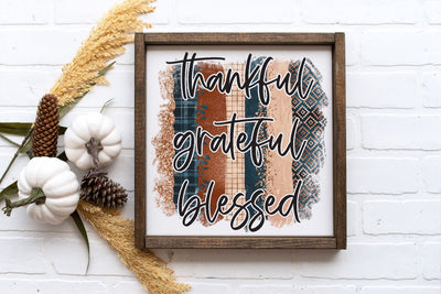Thankful Grateful Blessed PNG | VIP Extended Use License Sublimation So_Fontsy_VIP 