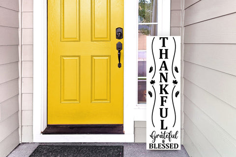 Thankful Grateful & Blessed - Porch Sign SVG SVG CraftLabSVG 