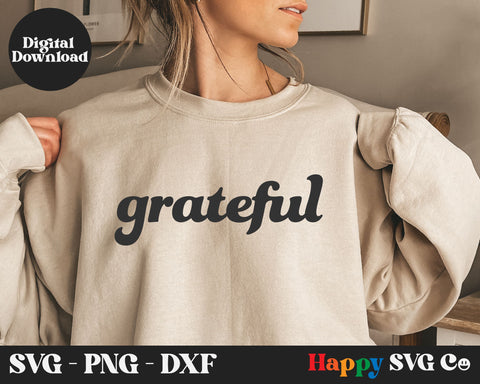 Thankful Grateful Blessed SVG Bundle SVG The Happy SVG Co 