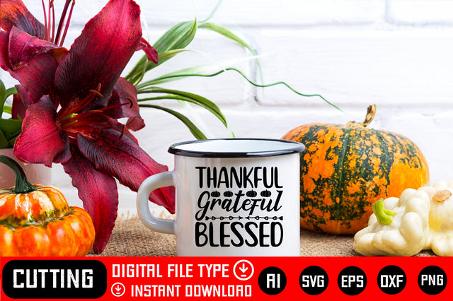 Thankful Grateful Blessed SVG CraftlabSvg29 