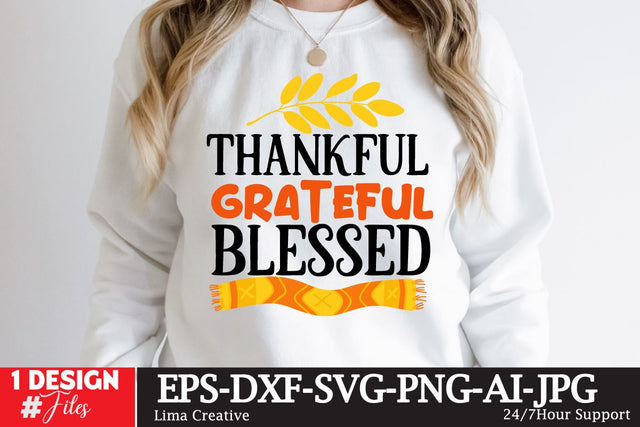 Thankful Grateful Blessed SVG Cute File , autumn quotes,Autumn SVG Design, Autumn Retro T-shirt Design,Autumn Illustration ,Autumn SVG Qoutes,Autumn Sublimation PNG SVG Insomnia Std 