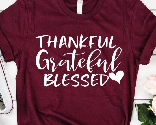 Thankful Grateful Blessed SVG - Fall SVG - Thanksgiving SVG SVG She Shed Craft Store 