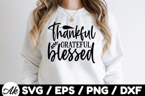 Thankful grateful blessed svg SVG akazaddesign 