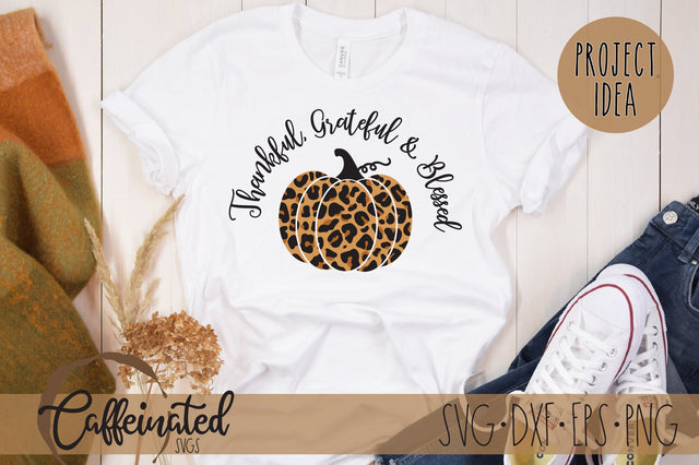 Thankful Grateful Blessed SVG SVG Caffeinated SVGs 