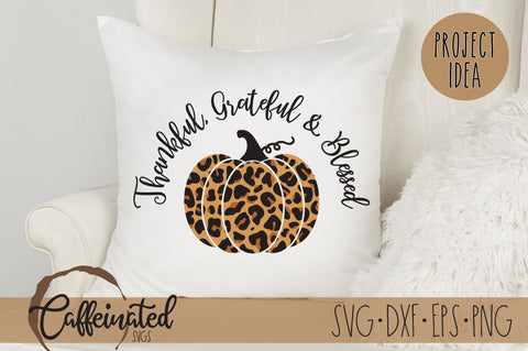 Thankful Grateful Blessed SVG SVG Caffeinated SVGs 