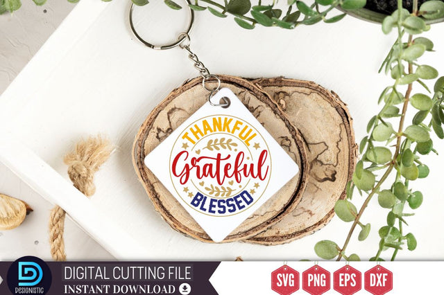 Thankful grateful blessed SVG SVG DESIGNISTIC 