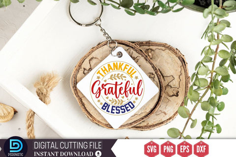 Thankful grateful blessed SVG SVG DESIGNISTIC 