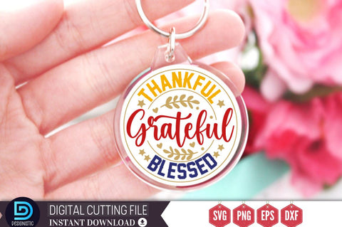 Thankful grateful blessed SVG SVG DESIGNISTIC 