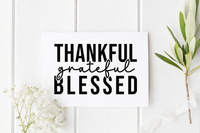 Thankful Grateful Blessed SVG SVGista 