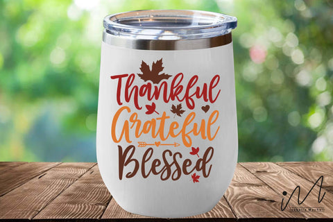 Thankful grateful blessed svg, Thankful t shirt svg, Thanksgiving t shirt svg, Happy Thanksgiving svg, Pumpkin t shirt svg SVG Isabella Machell 