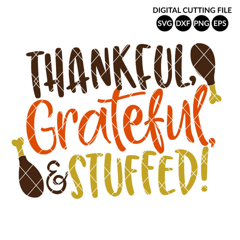 Thankful Grateful Stuffed SVG So Fontsy Design Shop 