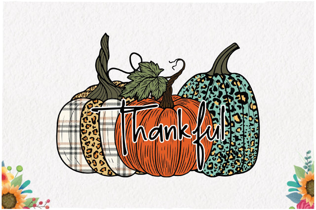 Thankful, Leopard Pumpkin Sublimation Sublimation Jagonath Roy 
