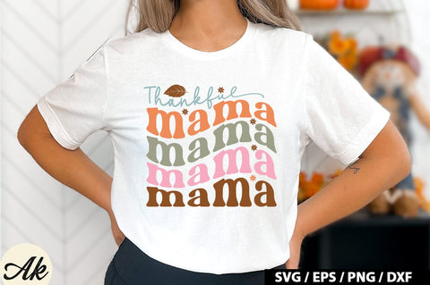 Thankful mama Retro SVG SVG akazaddesign 
