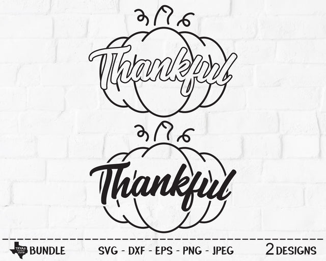 Thankful Pumpkin Bundle | Fall SVG SVG Texas Southern Cuts 