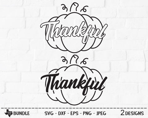 Thankful Pumpkin Bundle | Fall SVG SVG Texas Southern Cuts 