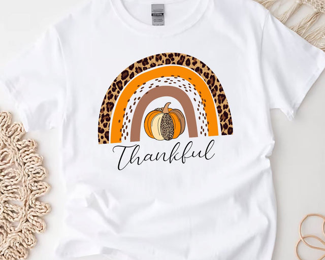 Thankful rainbow png, Fall rainbow png, Fall png, Pumpkin png, Halloween png, pumpkin rainbow png, Leopard pumpkin png, Leopard fall png Sublimation BouDesign 