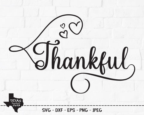 Thankful | Religious SVG SVG Texas Southern Cuts 
