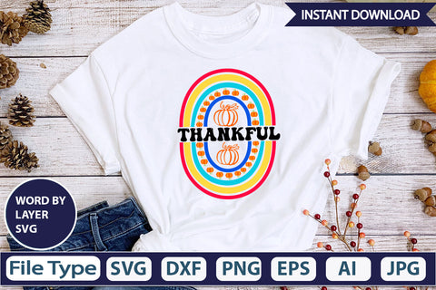 Thankful SVG Cut File SVG DesignPlante 503 