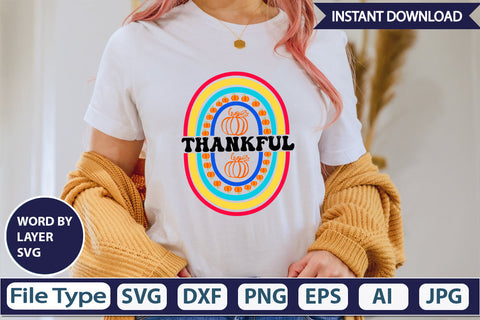 Thankful SVG Cut File SVG DesignPlante 503 