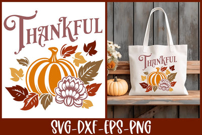Thankful SVG | Fall Cut File Design SVG B Renee Design 