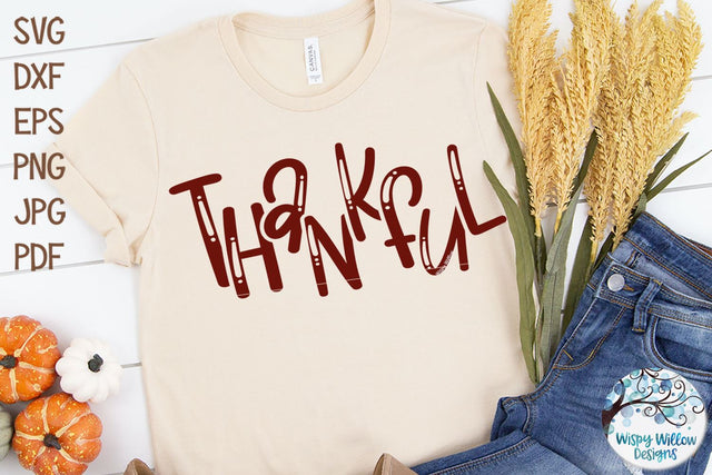 Thankful SVG SVG Wispy Willow Designs 