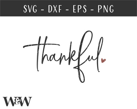 Thankful SVG | Thanksgiving Shirt SVG SVG Wood And Walt 